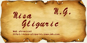 Miša Gligurić vizit kartica